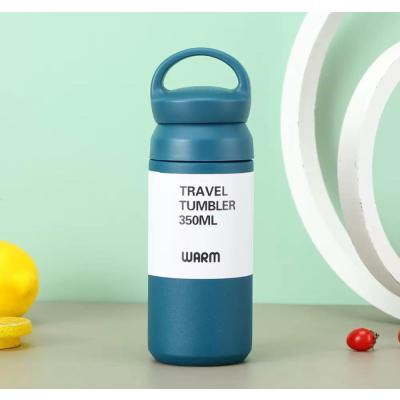 Tutacaklı Mavi Termos